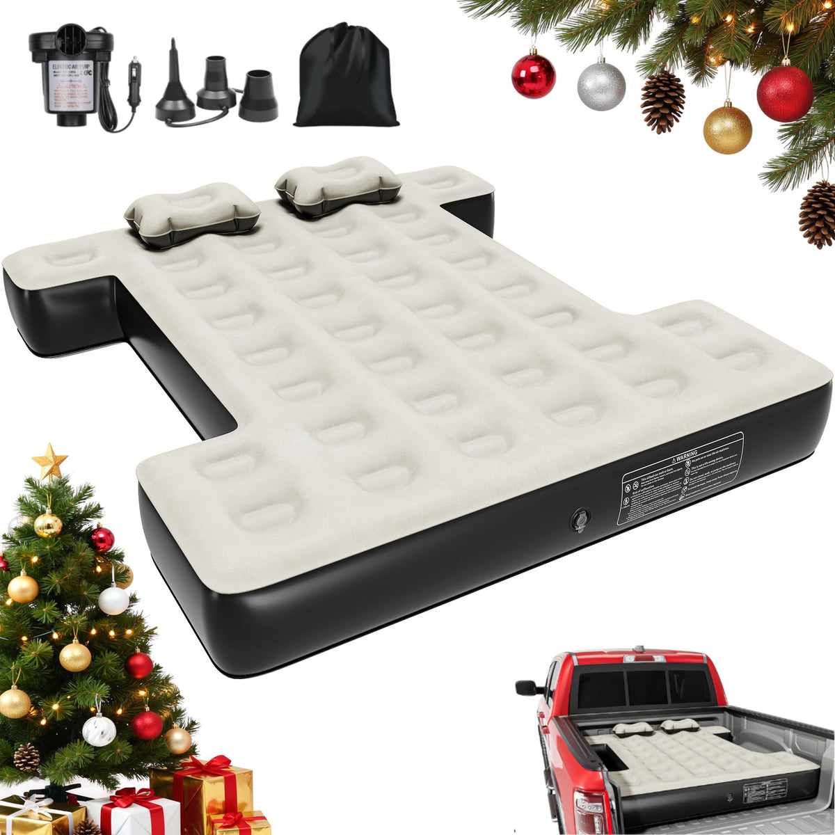 YITAHOME truck bed mattress in packaging for road-trip comfort.