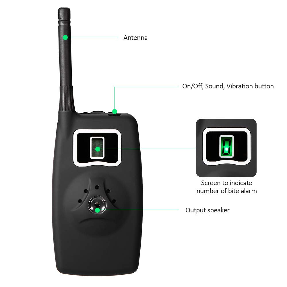 YIWENG alarm set LED indicator lighting during night fishing.