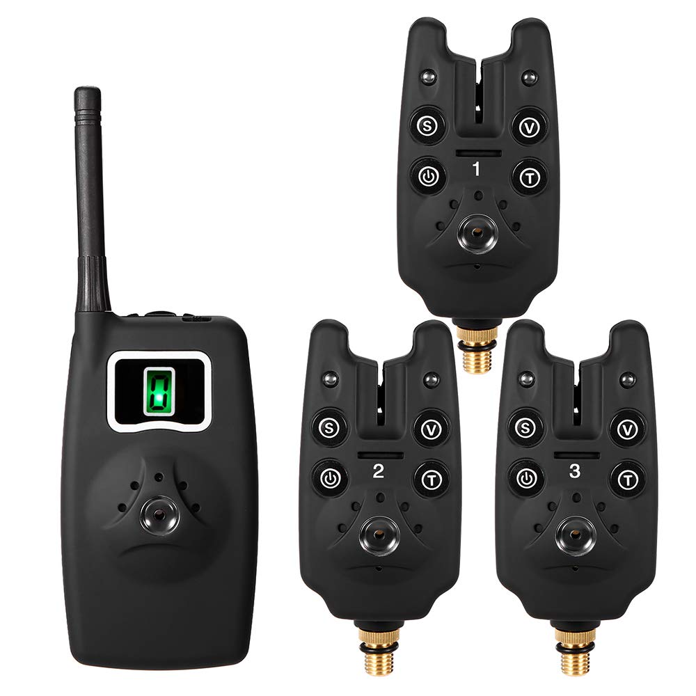 YIWENG alarm set receiver with LED alert for bite notifications.