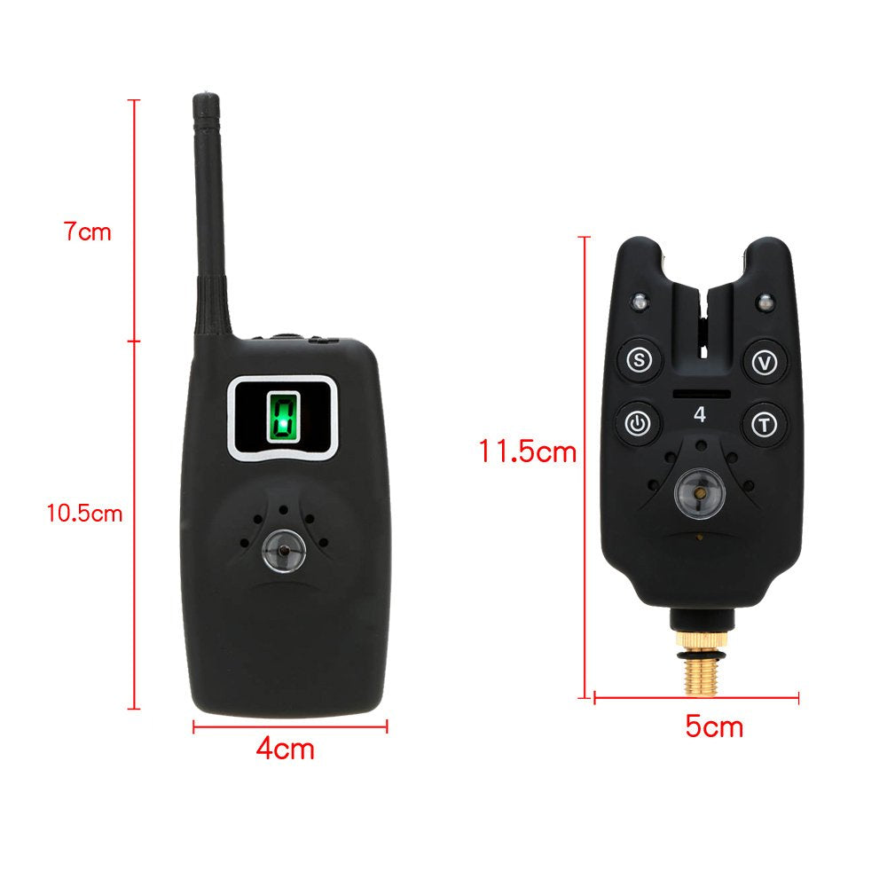YIWENG Bite Alarm receiver with digital screen for quick bite detection.