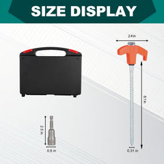 YIYAO tent stake set features 8-inch anchors for strong grip on challenging ground
