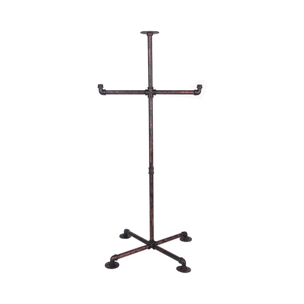 YIYEZHIQIU heavy-duty steel stand showcases body armor with sturdy stability.