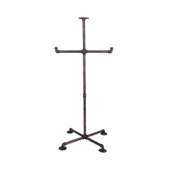 YIYEZHIQIU heavy-duty steel stand showcases body armor with sturdy stability.