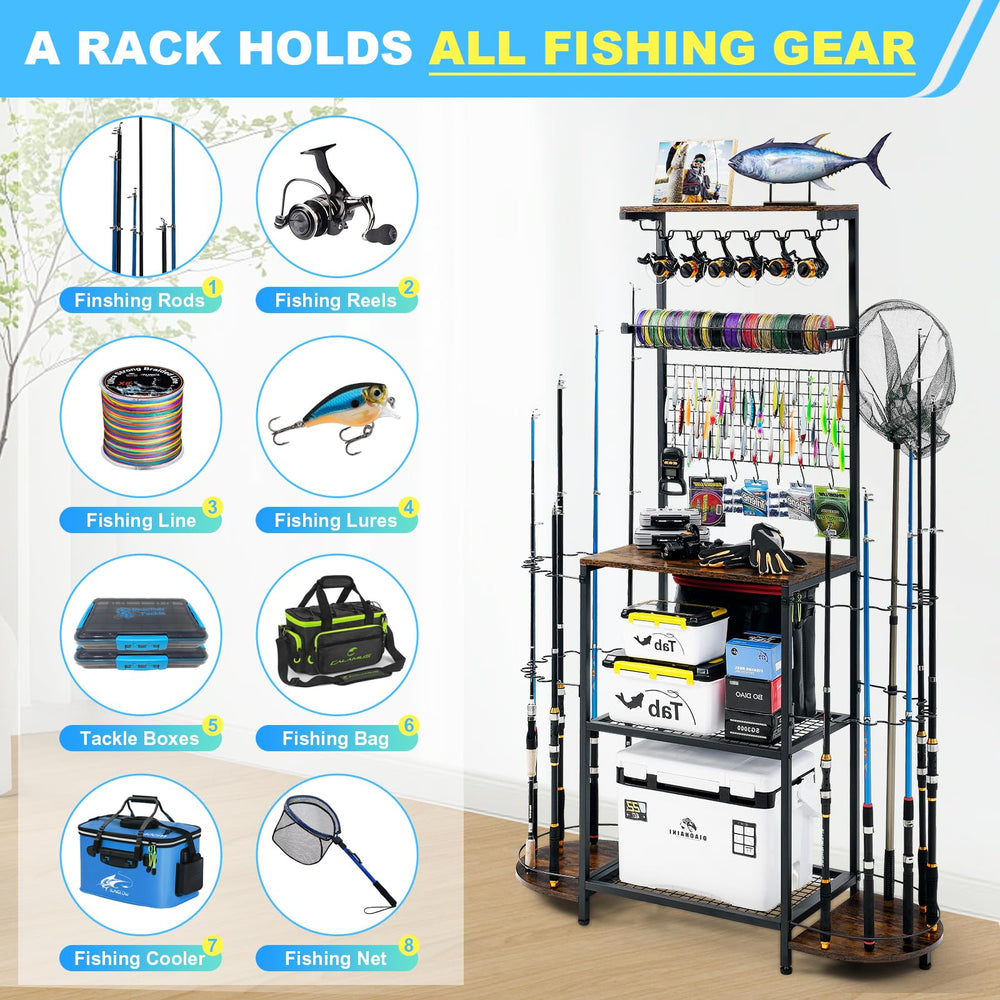 Sturdy six adjustable feet for stability on uneven floors