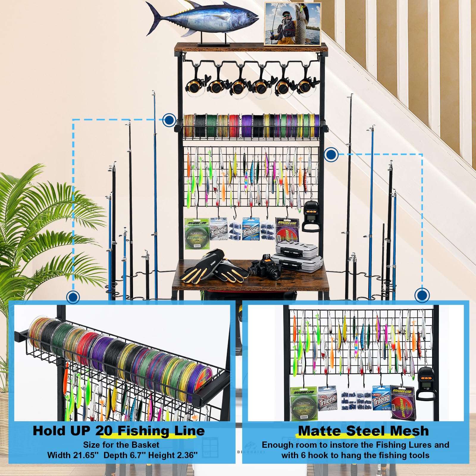 Gift-ready fishing gear organizer for anglers