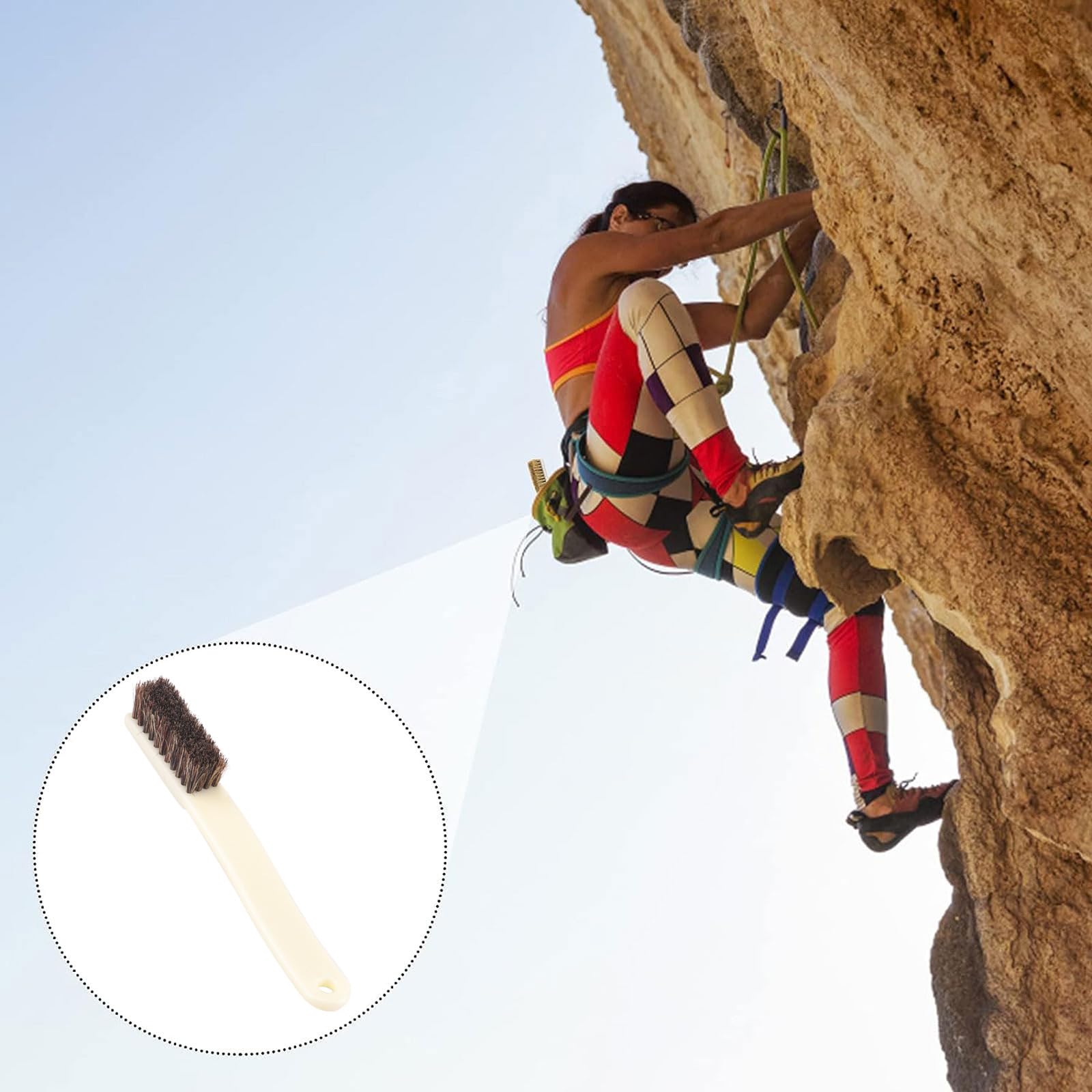 Yjcnelcr 2pcs brush set supports gym training and on-the-go climbs