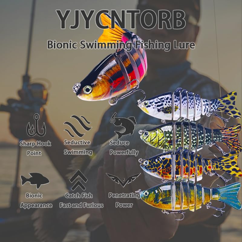 All five lures displayed for freshwater and saltwater use