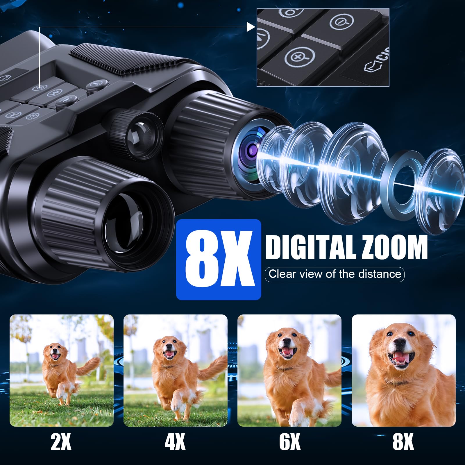 YKSLEMON Night Vision Goggles demonstrate day-to-night versatility with natural colors in daylight.