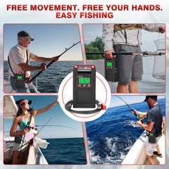 YL-HLOT USB ports powering two devices simultaneously during fishing sessions