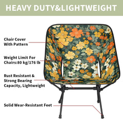 YLYNIU quick-assembly camping chair that unfolds and locks in under a minute.