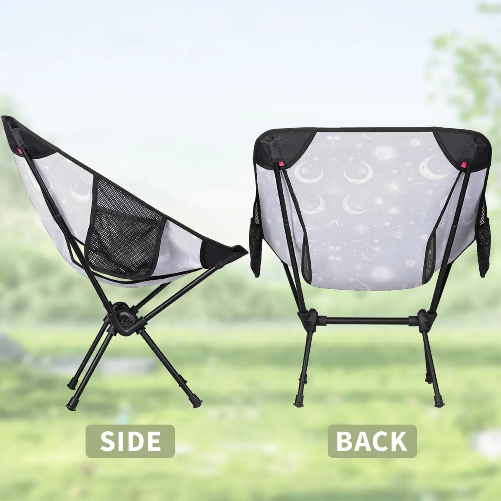 YLYNIU portable camping chair on beach or lawn for picnics