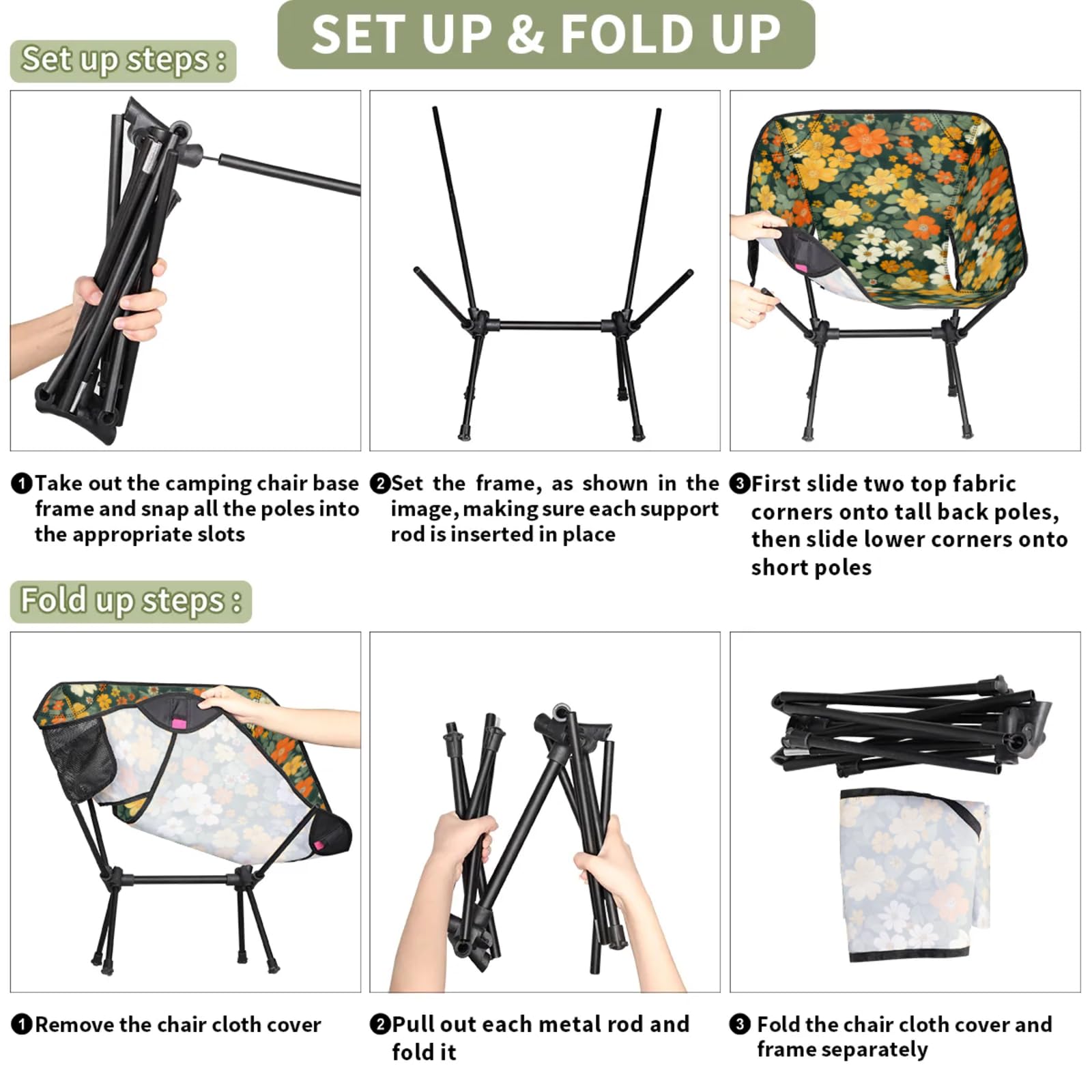 YLYNIU lightweight collapsible chair ideal for travel and hiking adventures.