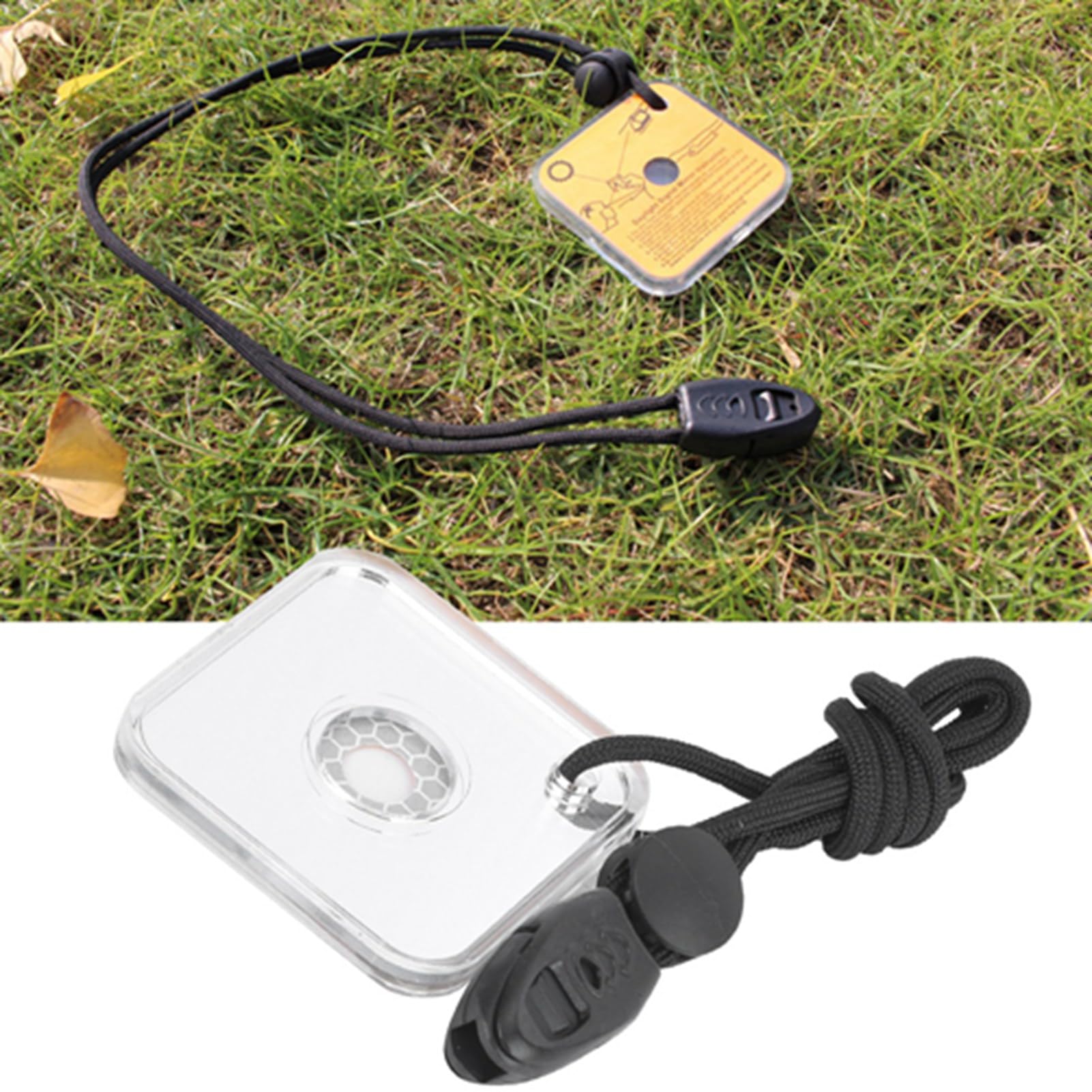 Ymiko device usable on cloudy days or at night for visibility signals.
