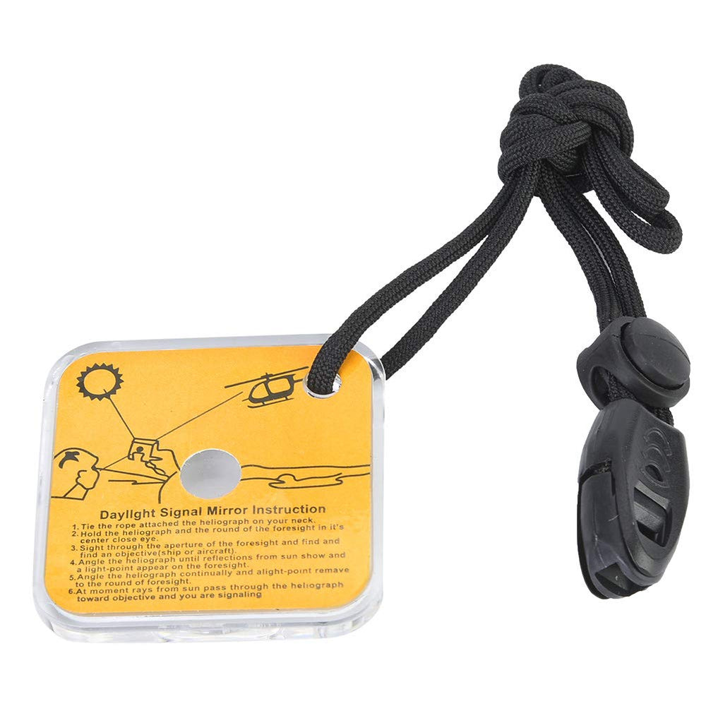 Ymiko dive mirror emergency signal reflecting light for field signaling in low visibility.