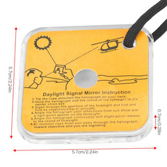 Ymiko hand-held heliograph for rapid long-distance signaling during camping.