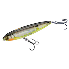 Yo-Zuri 3D Inshore Pencil bone front view, balanced for quick topwater action.
