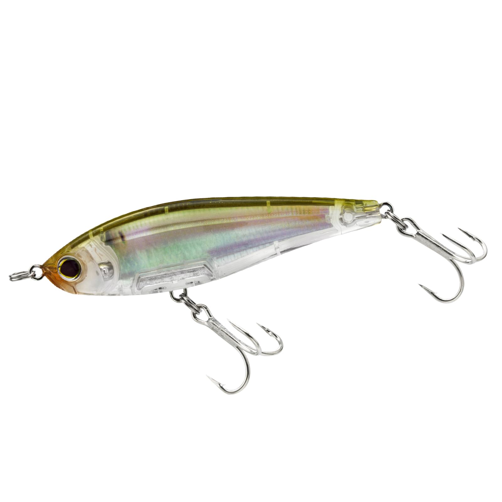 Yo-Zuri 3D Inshore Twitchbait 130mm front view with pilchard color and balance