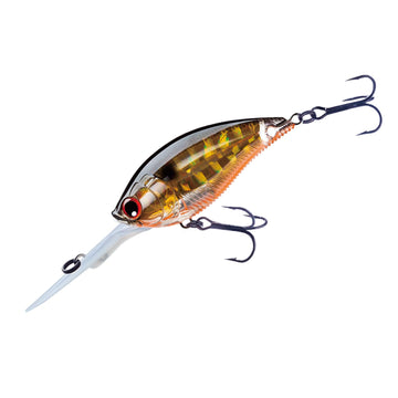 Yo-Zuri 3DB Deep Crank front view highlighting prism finish for deep-water bass appeal