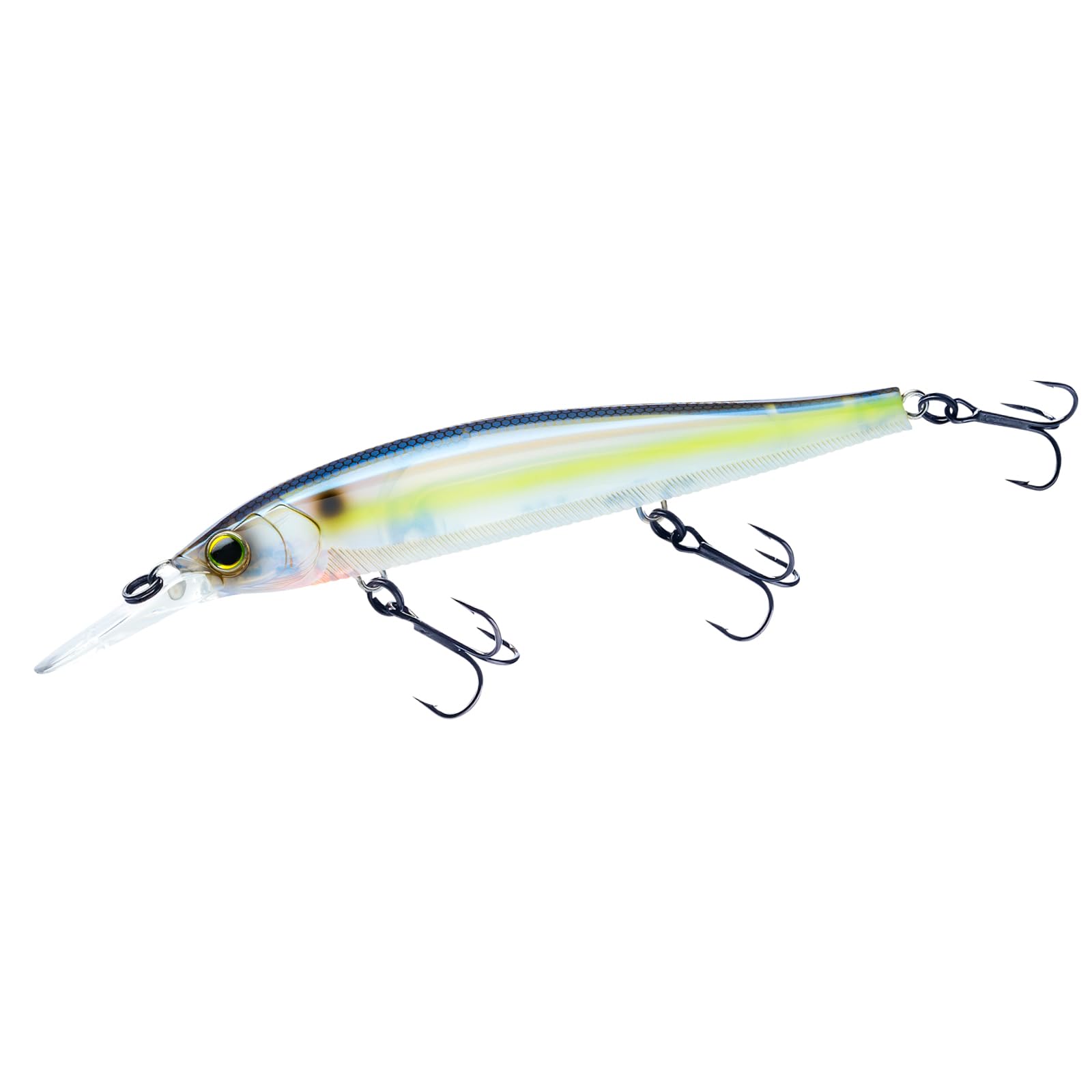 Yo-Zuri 3DB Jerkbait 110 Deep front view with durable prism finish for lasting color