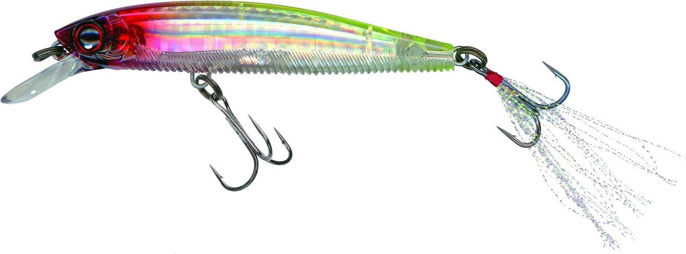 Yo-Zuri 3DB Jerkbait Prism Clown side profile showing flash tail
