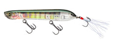 Yo-Zuri 3DB Pencil Popper Real Bluegill front view with 3D prism flash.