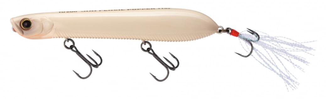 Yo-Zuri 3DB Pencil Popper front view showing water-spitting action for long casts.