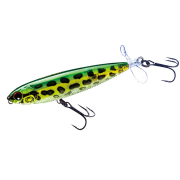 Yo-Zuri 3DB Prop Prism Frog top view demonstrates realistic patterning for surface action.