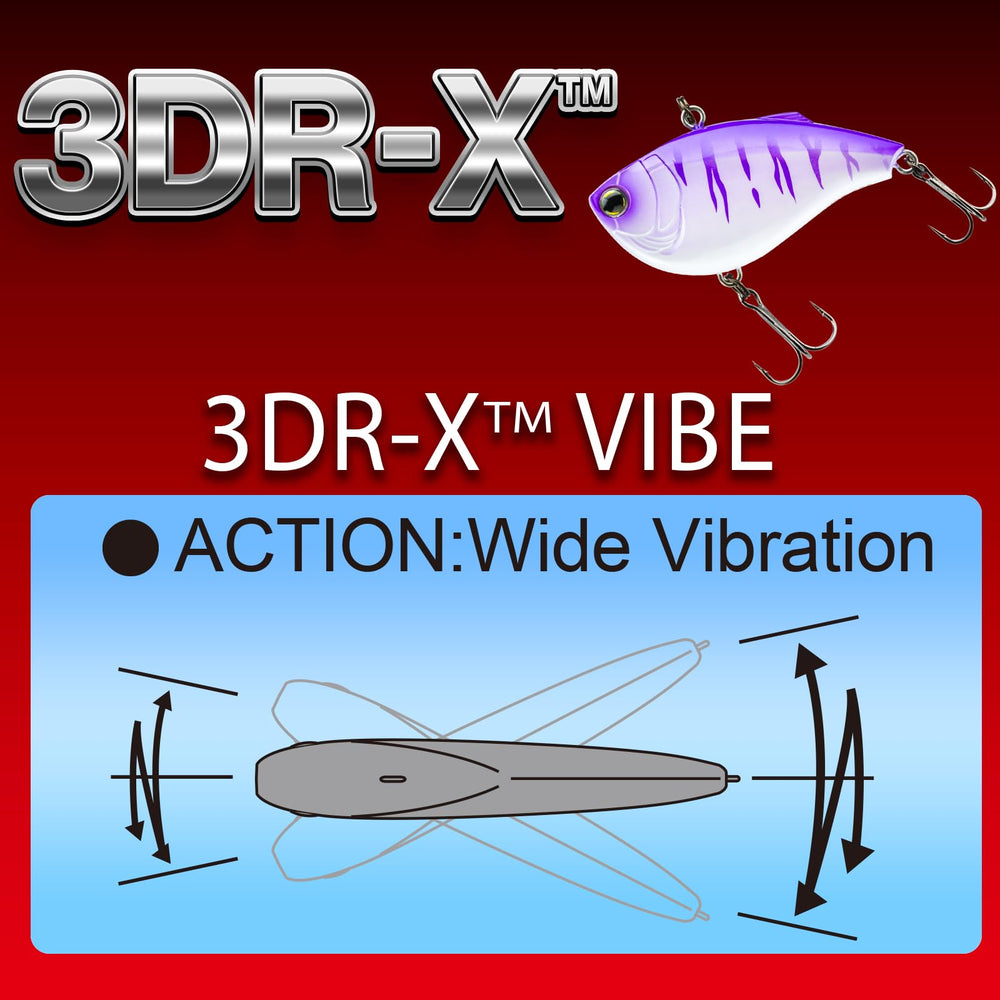 Yo-Zuri 3DR-X Vibe S sinking lipless crank demonstrates fast fall and swimming action.