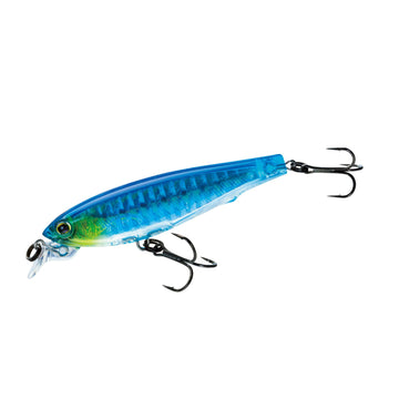 Yo-Zuri 3DS Minnow with erratic-darting-action attracts predatory fish.