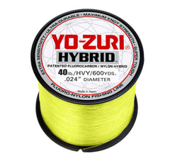 Yo-Zuri 40 HB 600 YL line, high-visibility yellow, 600 yd, 40 lb test for easy tracking