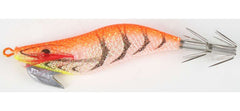 Yo-Zuri Auri-Q squid jig in luminous orange for attracting squid in low light