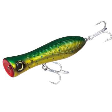 Yo-Zuri Bull Pop Dorado front view showing bold color and lure action for long casts