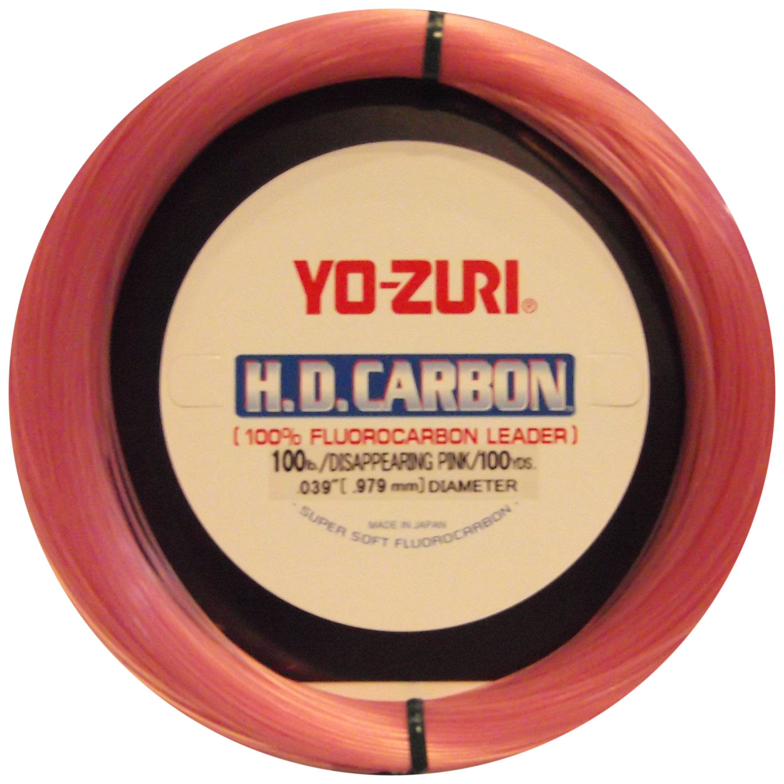 Yo-Zuri HD100LBDP100 fishing line packaging shows durable construction for rugged saltwater use