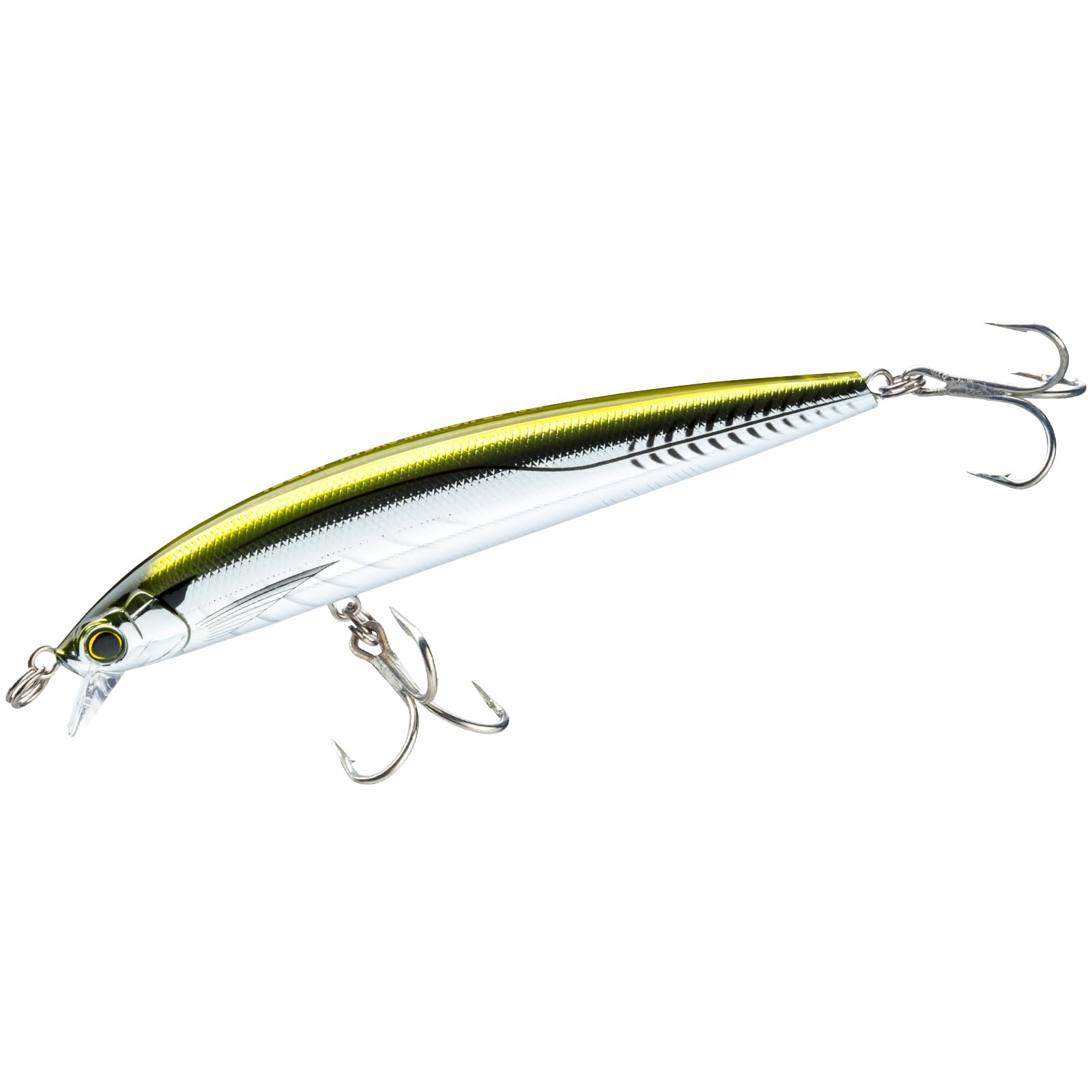 Yo-Zuri Hydro Minnow LC bronze floating front view, ideal for long casts and realism