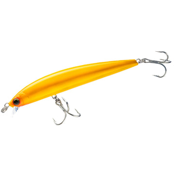 Yo-Zuri Hydro Minnow LC lure closeup in yellow showing realistic minnow details for enticing strikes.