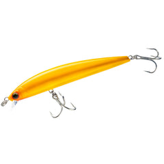 Yo-Zuri Hydro Minnow LC lure closeup in yellow showing realistic minnow details for enticing strikes.
