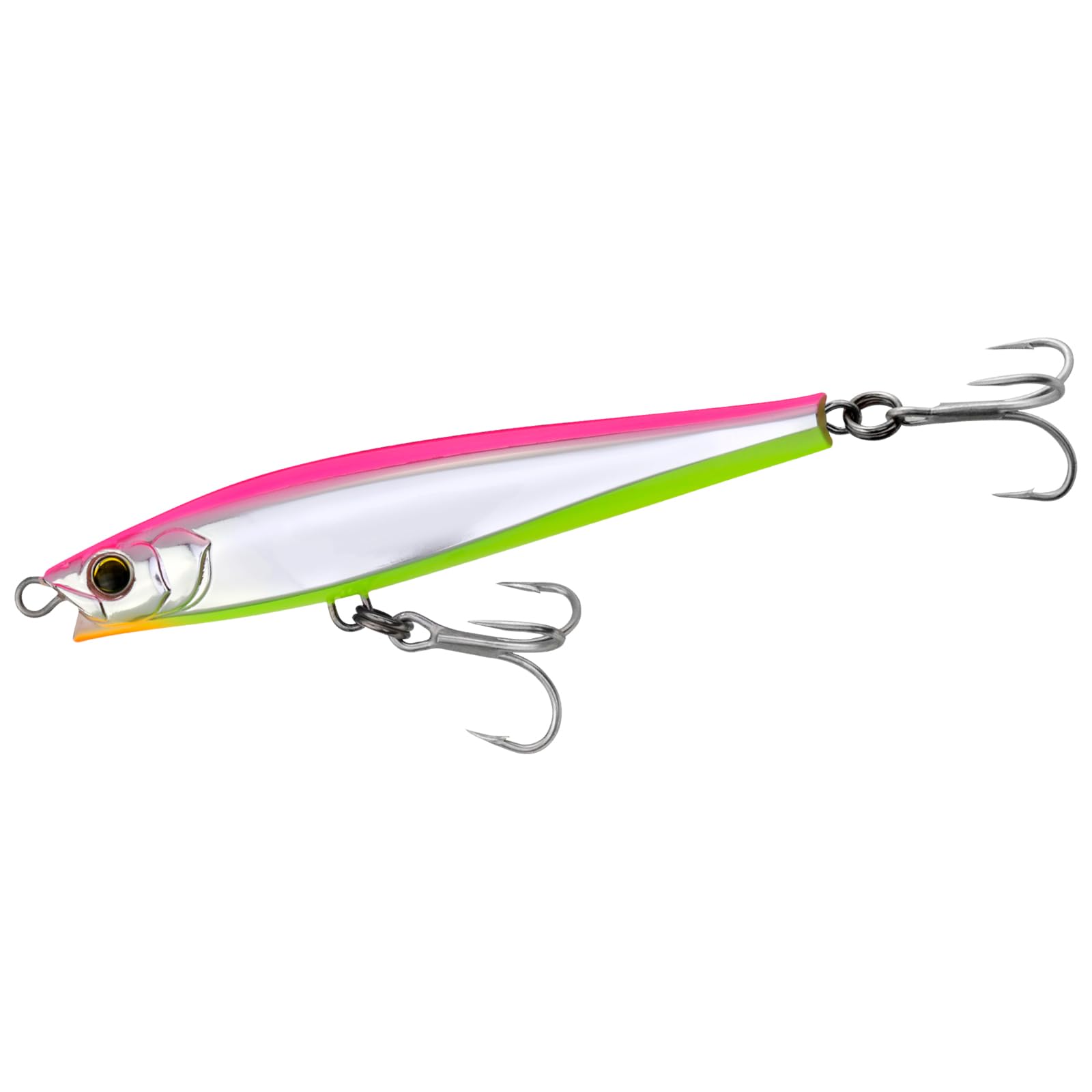 Yo-Zuri Hydro Monster Shot shows horizontal fall for long casts to deep fish.