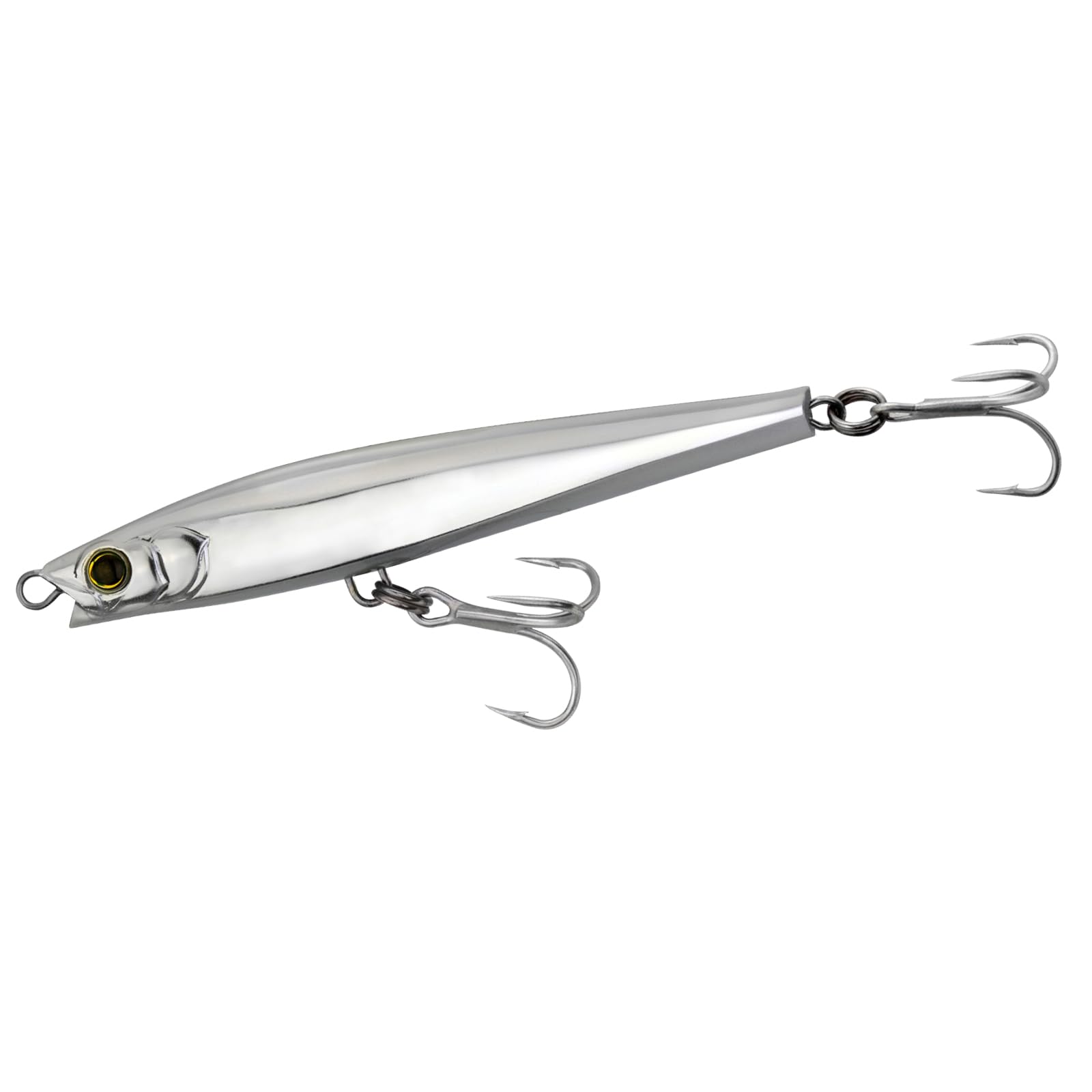 Yo-Zuri Hydro Monster Shot top view highlights horizontal fall and compact profile