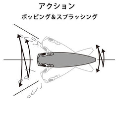 Yo-Zuri Hydro Popper Black Silver 90mm treble hooks illustrate durability during fights
