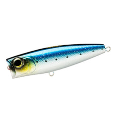 Yo-Zuri Hydro Popper Sardine 90mm casts far with a dramatic splash.