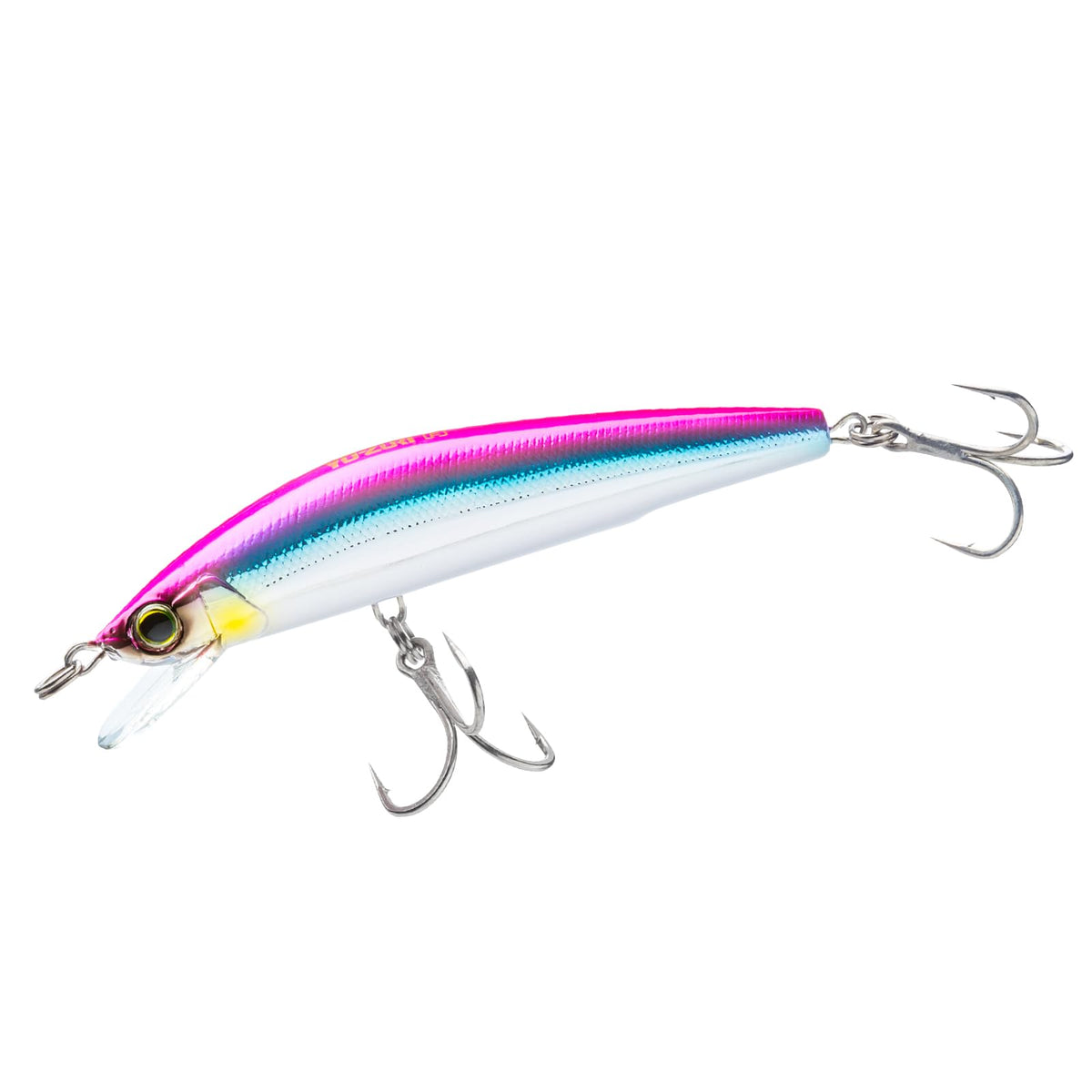Yo-Zuri Mag Minnow Floating Diver Lure in holographic pink for realistic casting appeal