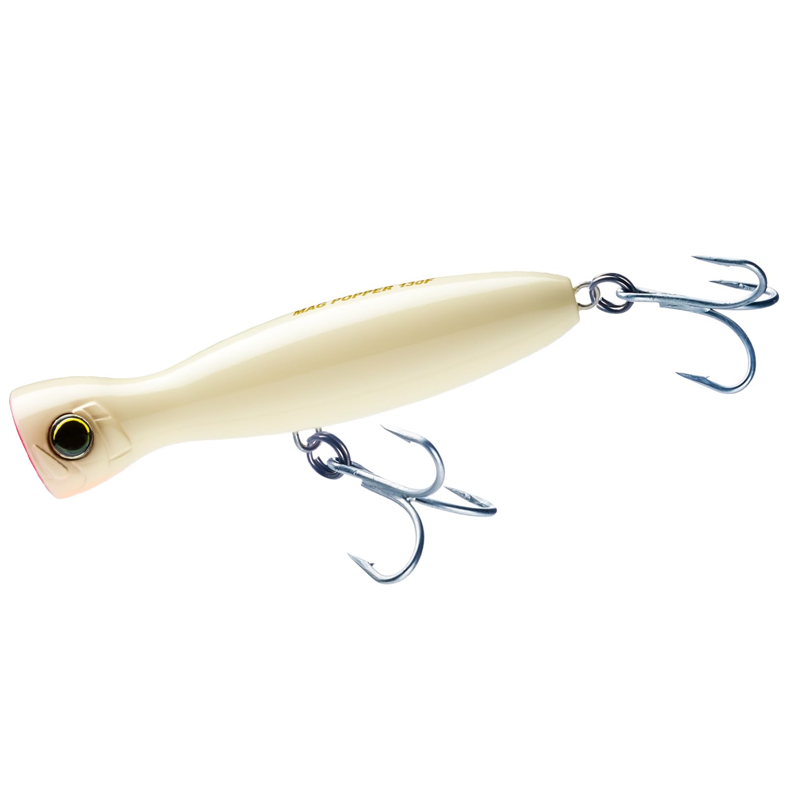 Yo-Zuri Mag Popper F 160mm Bone with a gigantic face for dramatic topwater action