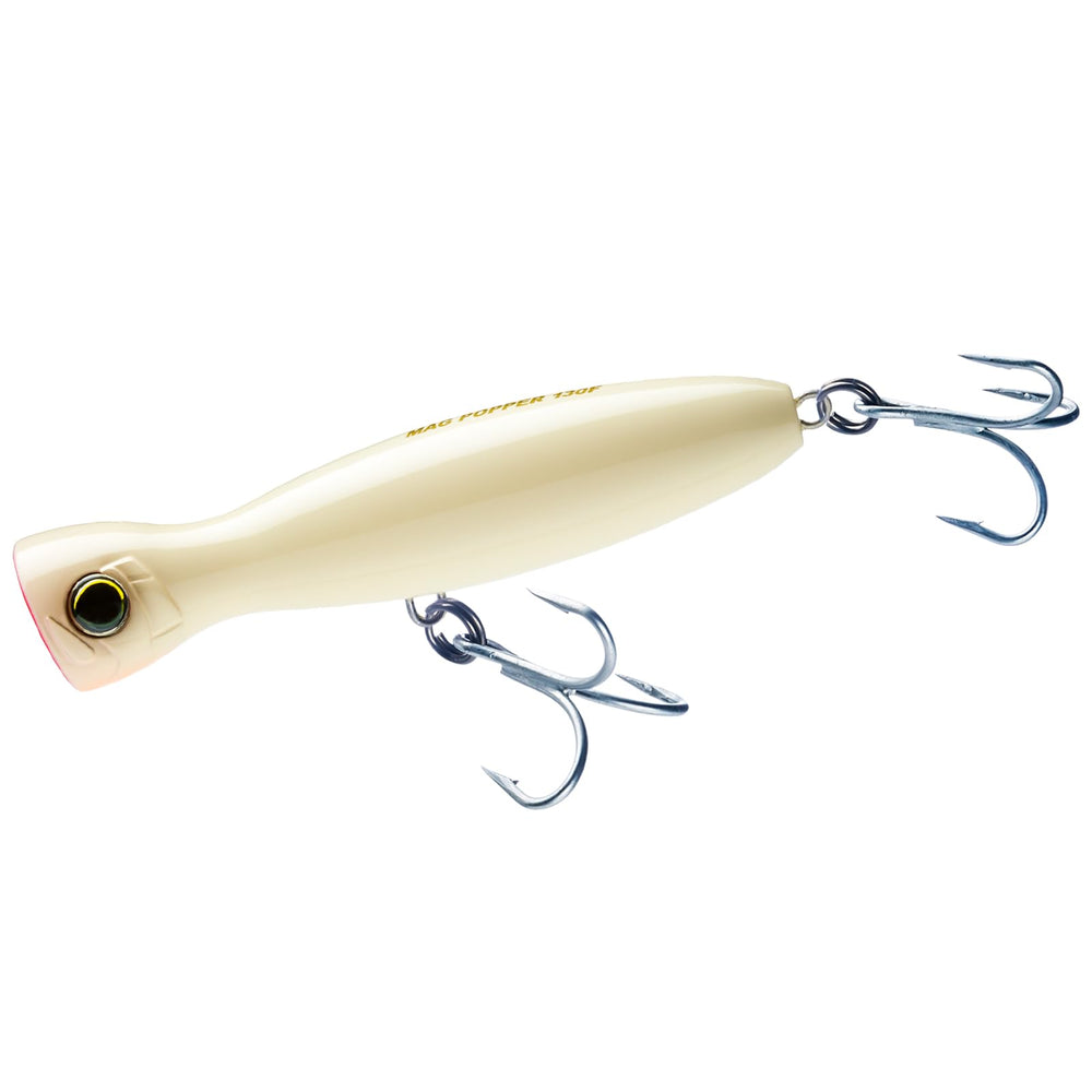 Yo-Zuri Mag Popper F 160mm Bone with a gigantic face for dramatic topwater action