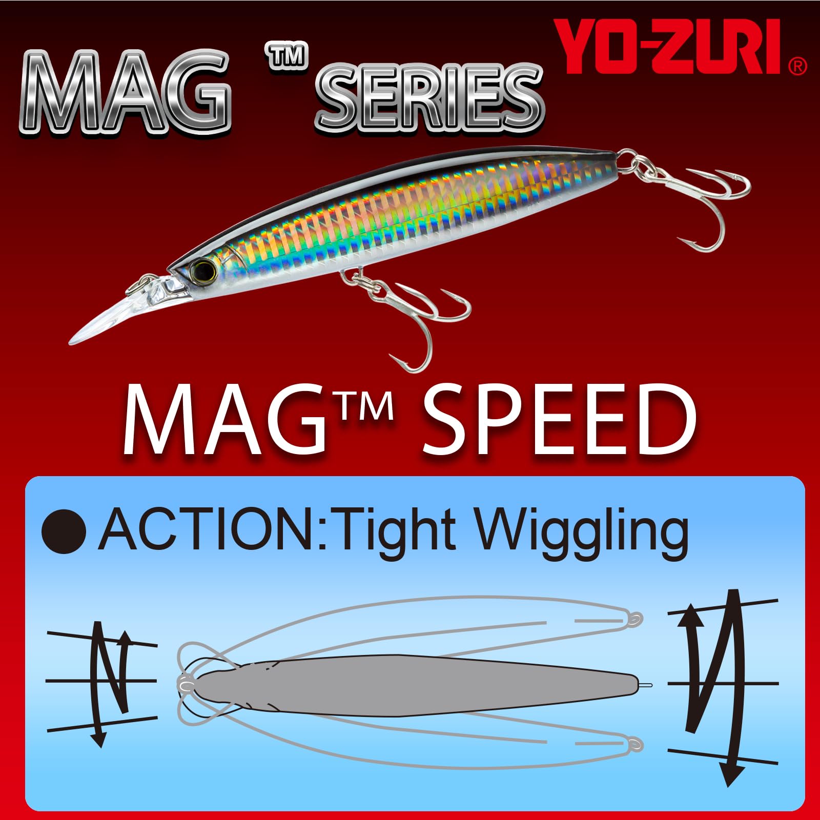 Yo-Zuri MAG Speed S 140mm pier retrieve use for elevated casting from piers.