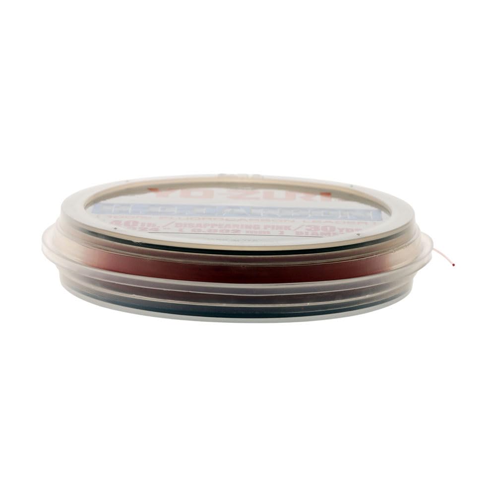 Yo-Zuri pink fluorocarbon leader demonstrating strong knot strength for secure rigs
