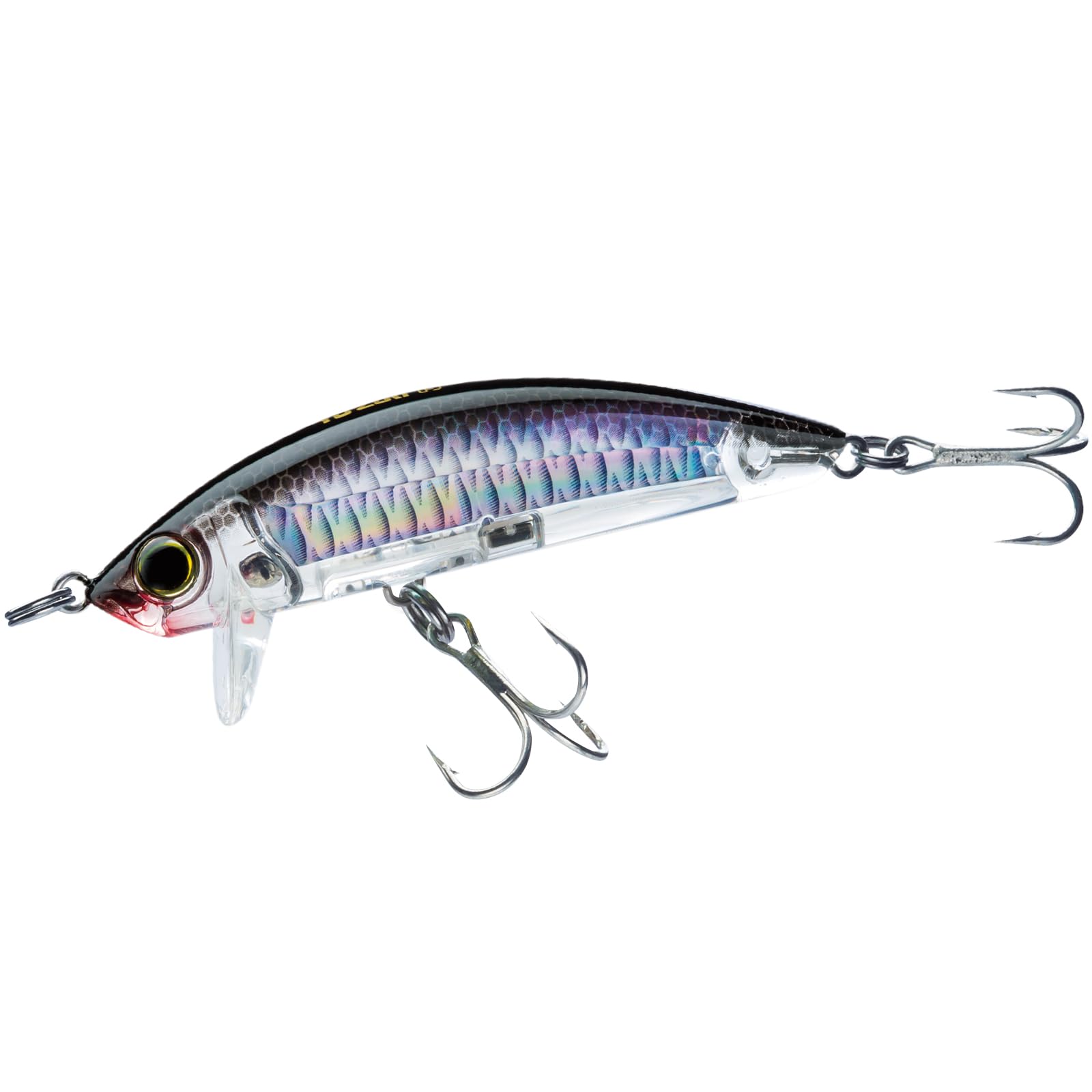 Yo-Zuri R1215-C4 3D inshore minnow with hologram flash for long-range visibility