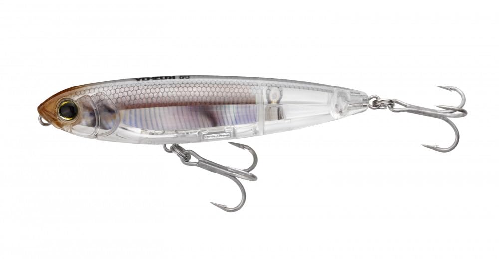 Yo-Zuri R1369 TopKnock Pencil hook detail shows strong saltwater treble hooks for durability.