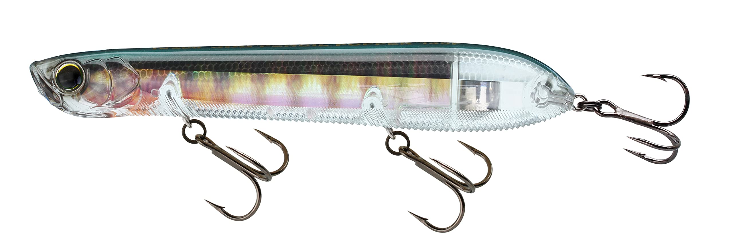 Yo-Zuri R1373-RBG 3DB Pencil Popper real bluegill aids long casts and enticing strikes.