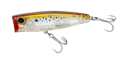 Yo-Zuri R1411-HPBK 3D Inshore Popper side view highlights light flashes for visibility.
