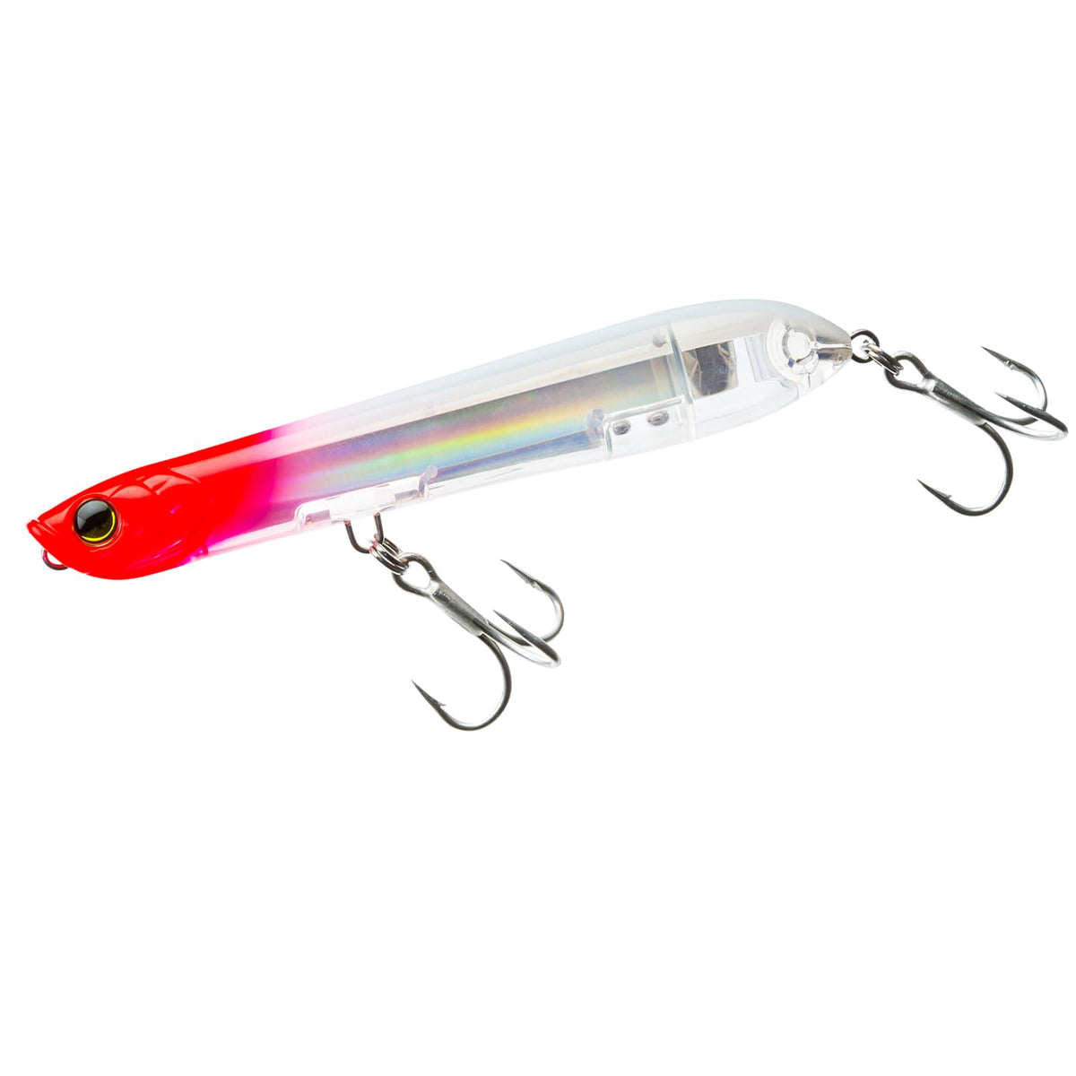 Yo-Zuri R1433-C5 pencil popper with red head, ideal for long-range casting.